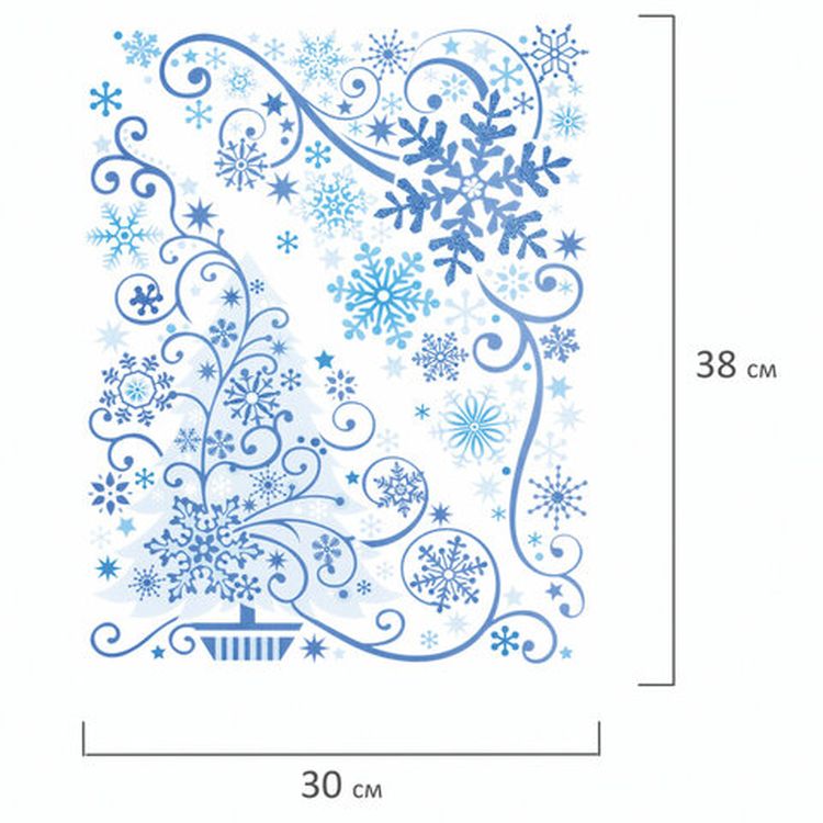 Украшение для окон и стекла «Узоры на окне 3» — картинка 3