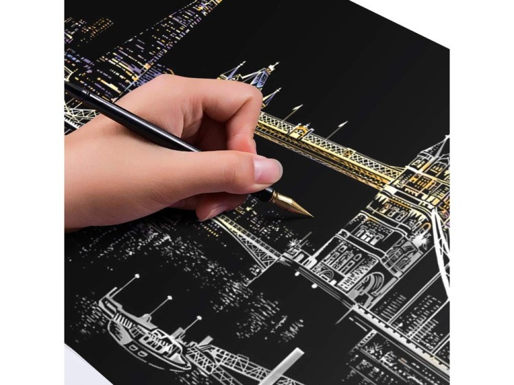Скретч-картина «Tower Bridge» (цветная) — картинка 5