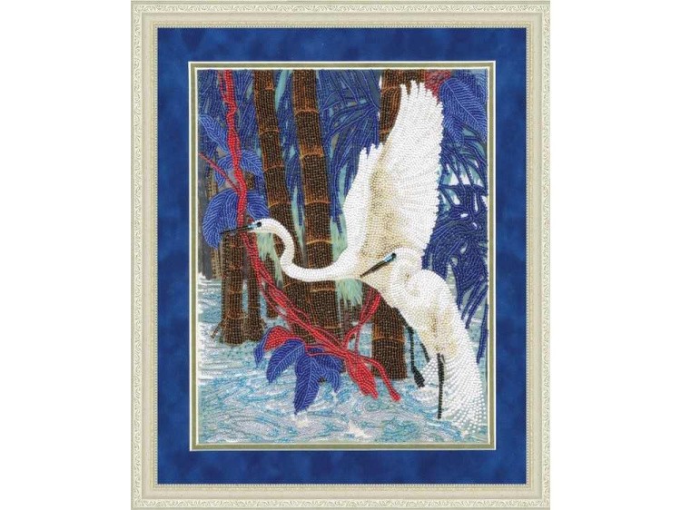 Набор вышивки бисером «Белые цапли» — картинка 2