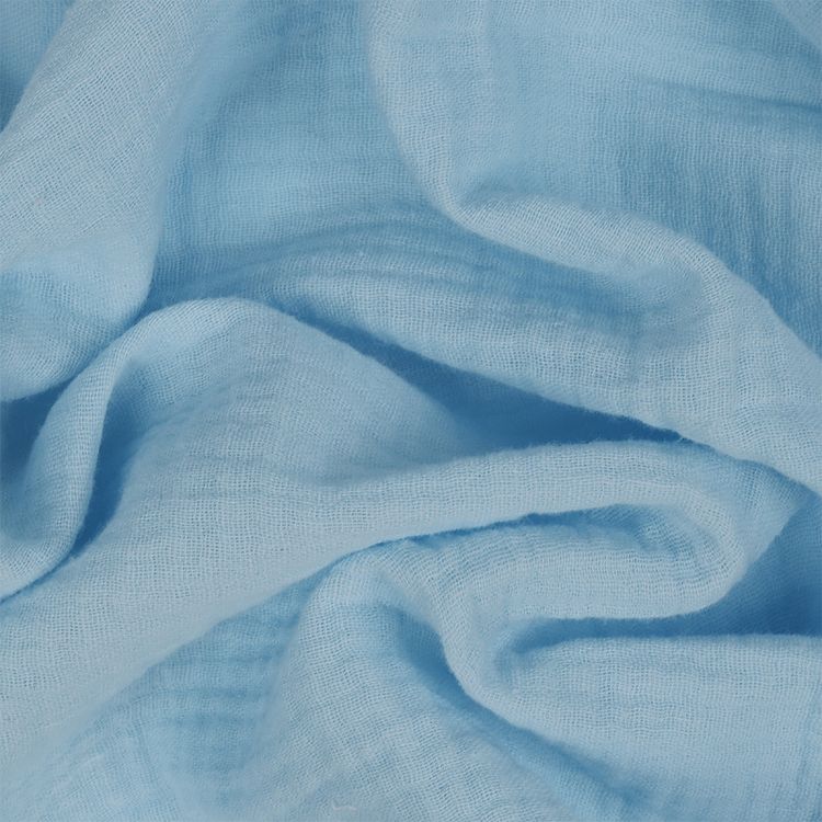 Ткань Муслин, 5 м x 130 см, 125 г/м², цвет: светло-голубой, TBY — картинка 3