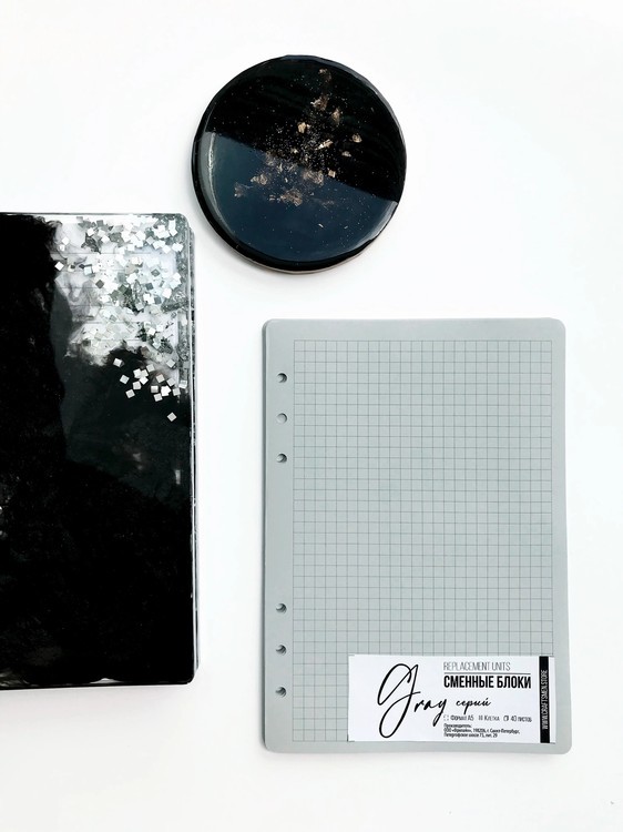Сменный блок, Gray Grid, 40 листов, А5 — картинка 2