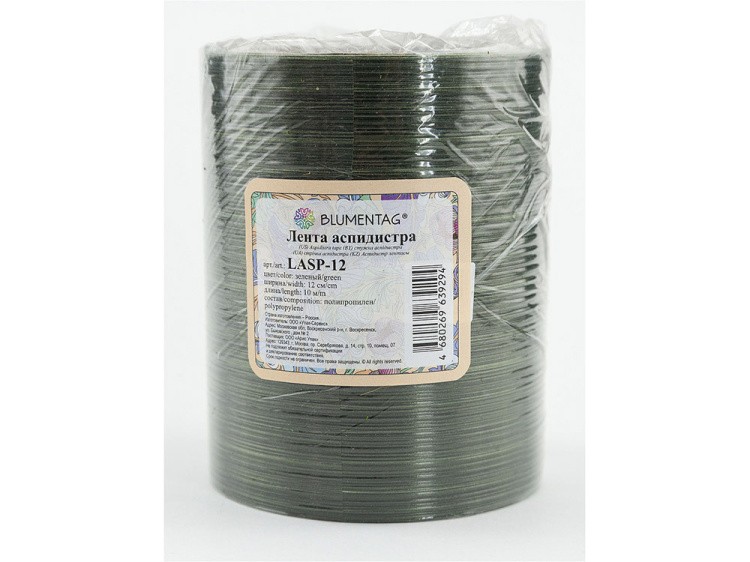 Лента аспидистра LASP-12 цвет: зеленый 10 м, Blumentag — картинка 2