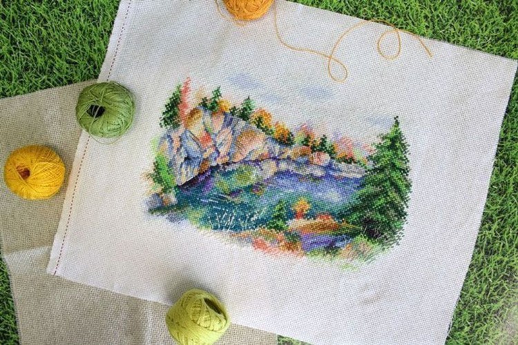 Набор для вышивания «Карелия. Парк Рускеала» — картинка 4