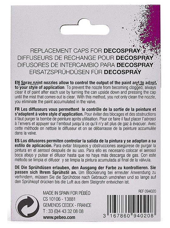 Набор кэпов decoSpray, 5 шт., Pebeo — картинка 4