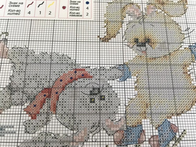 Набор для вышивания «Зайцы на катке» — картинка 2