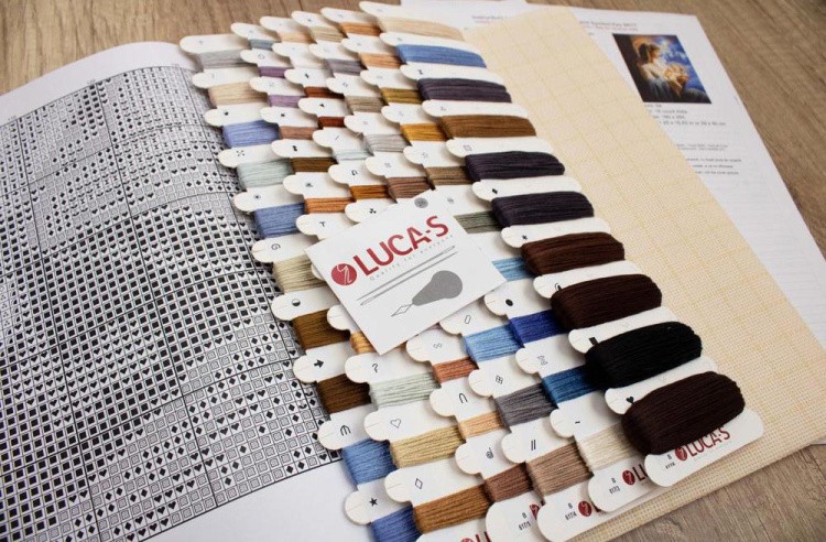 Набор для вышивания «Дева Мария с Младенцем» — картинка 5