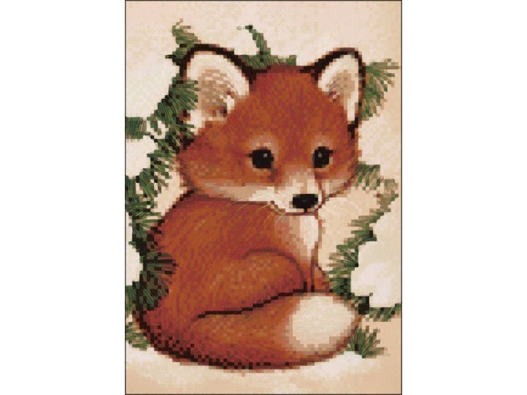 Алмазная вышивка «Лисенок» — картинка 2