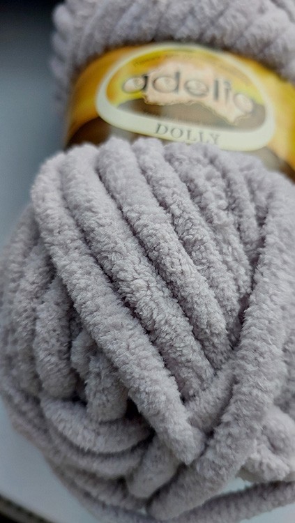 Пряжа Adelia DOLLY (06), серый, 5 шт. по 100 г — картинка 3
