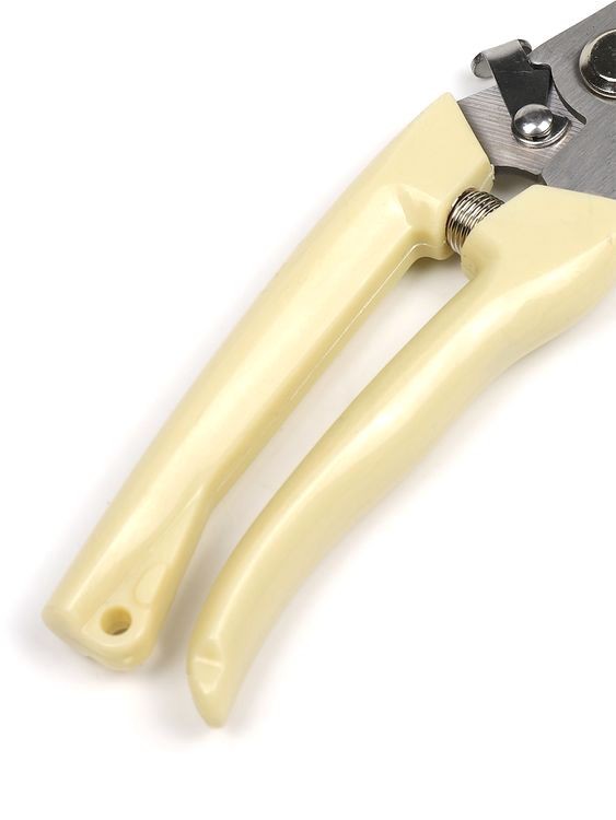 Секатор Maxwell изогнутое лезвие, 55/180 мм, ручки беж. пластик — картинка 6