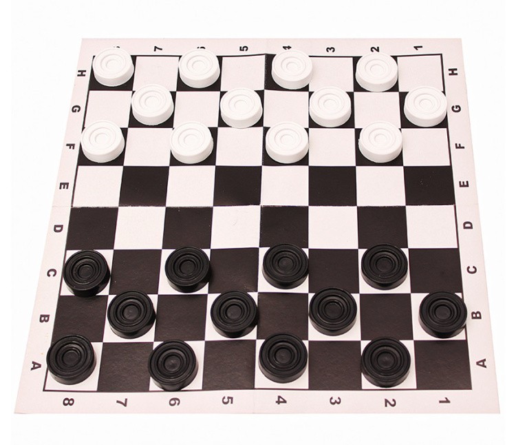 Шашки в пакете + поле 28,5х28,5 см — картинка 3
