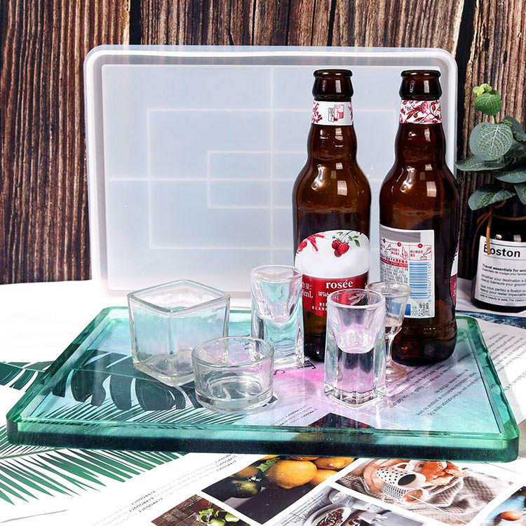 Силиконовый молд - Тарелка прямоугольник, 31x22см — картинка 2