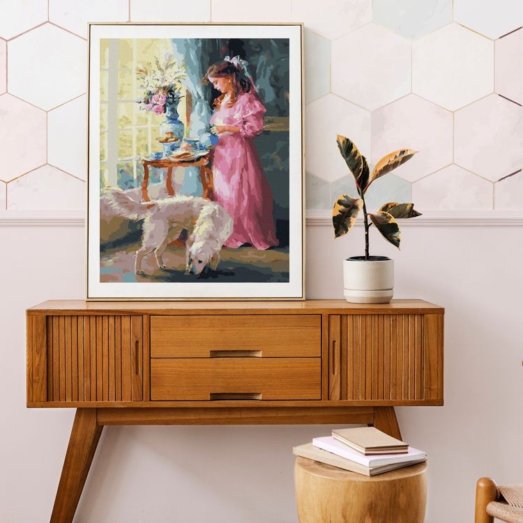 Картина по номерам «Утреннее чаепитие» — картинка 3