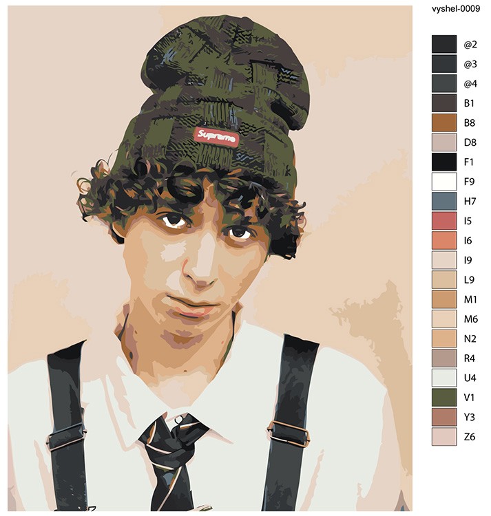 Картина по номерам «Вышел покурить: Юра Авангард 9» — картинка 2