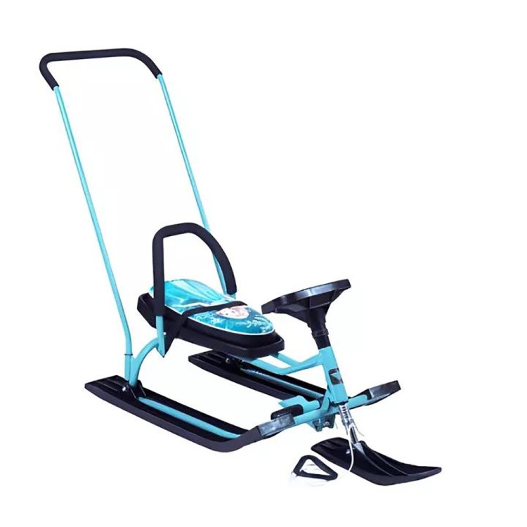 Снегокат детский 140 GO GO Снежанна с ручкой — картинка 4