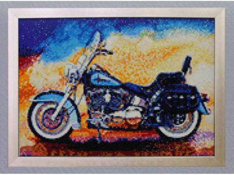 Алмазная вышивка «Мотоцикл» — картинка 2