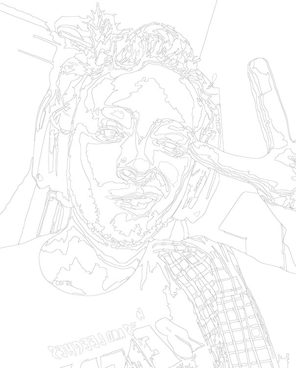 Картина по номерам «Стример и певец Егор Крид: портрет» — картинка 3