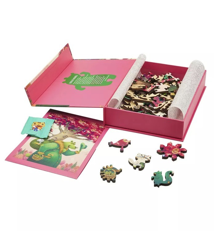 Деревянные пазлы DAVICI «Зеленый медведь» — картинка 9