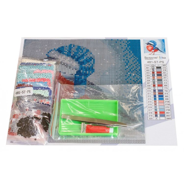 Алмазная вышивка «Морозный день» — картинка 3