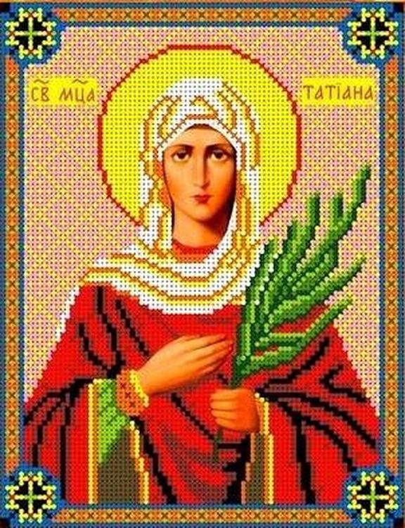 Рисунок на ткани «Святая Татиана»