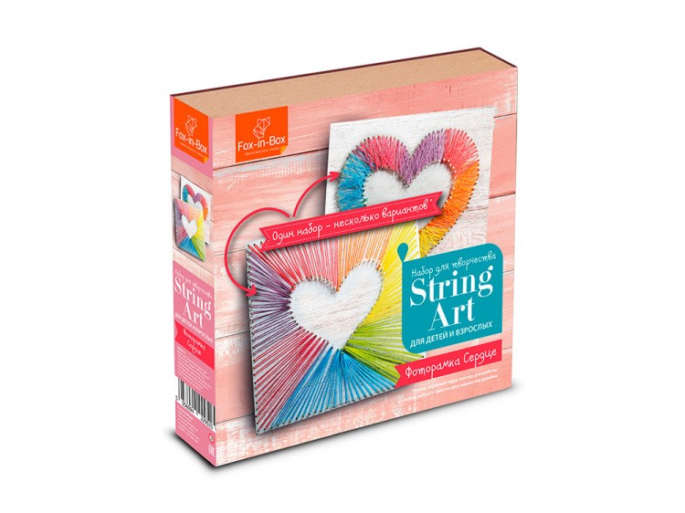 Набор для творчества STRING ART «Фоторамка Сердце» — картинка 2