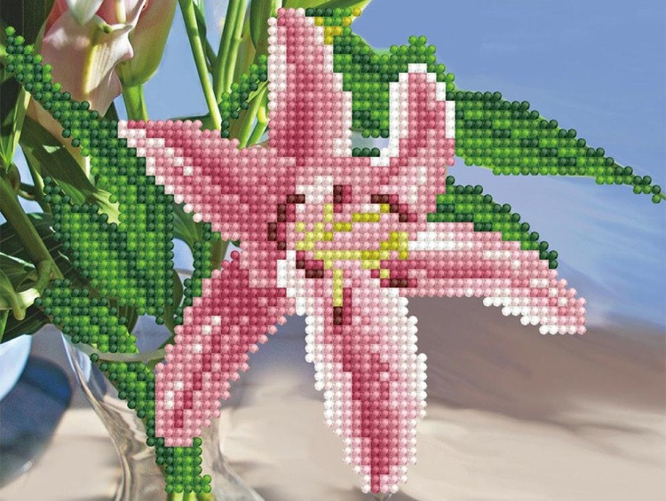 Алмазная вышивка-открытка «Лилия» — картинка 2