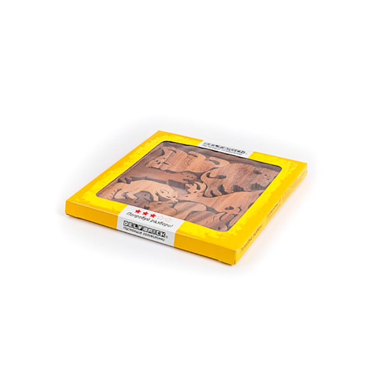 Головоломка деревянная Зоопарк, DELFBRICK — картинка 2