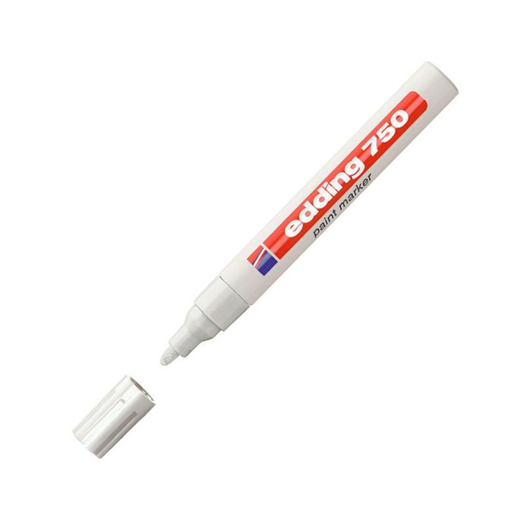 Лаковый маркер белый, Edding — картинка 2