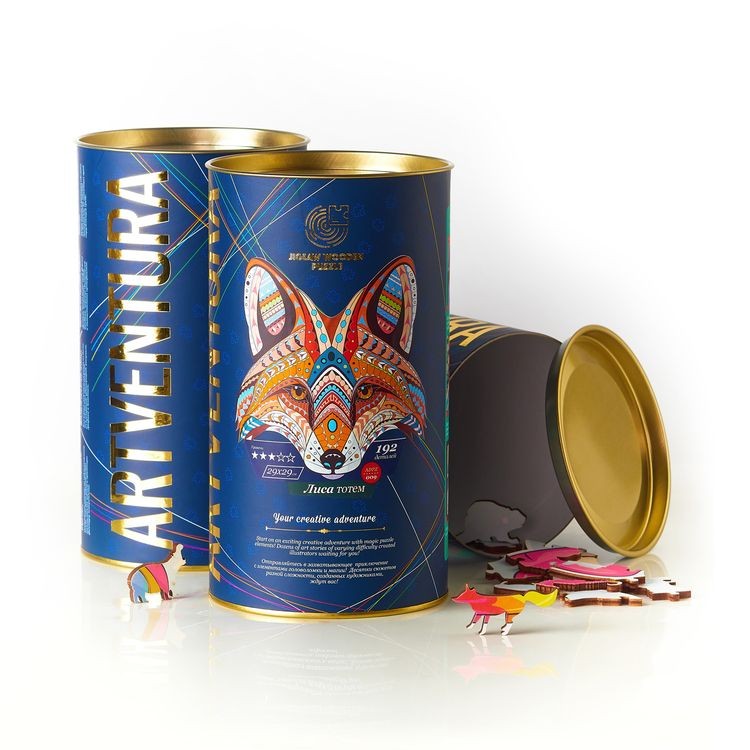 Деревянные пазлы Артвентура «Лиса тотем» — картинка 4