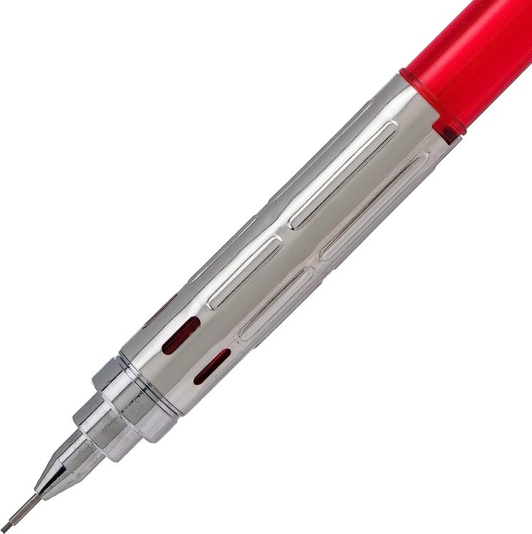 Карандаш Pentel автоматический GraphGear 300, 0.5 мм, красный корпус — картинка 4