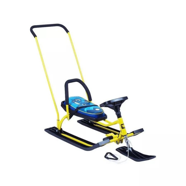 Снегокат детский 140 GO GO Дракоша с ручкой — картинка 6