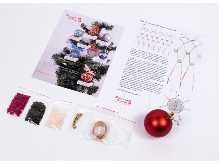 Набор для бисероплетения «Шар. Королевский узор» — картинка 2