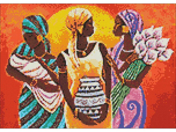 Алмазная вышивка «Африканские женщины» — картинка 3