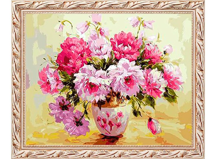 Картина по номерам «Великолепные пионы» — картинка 3