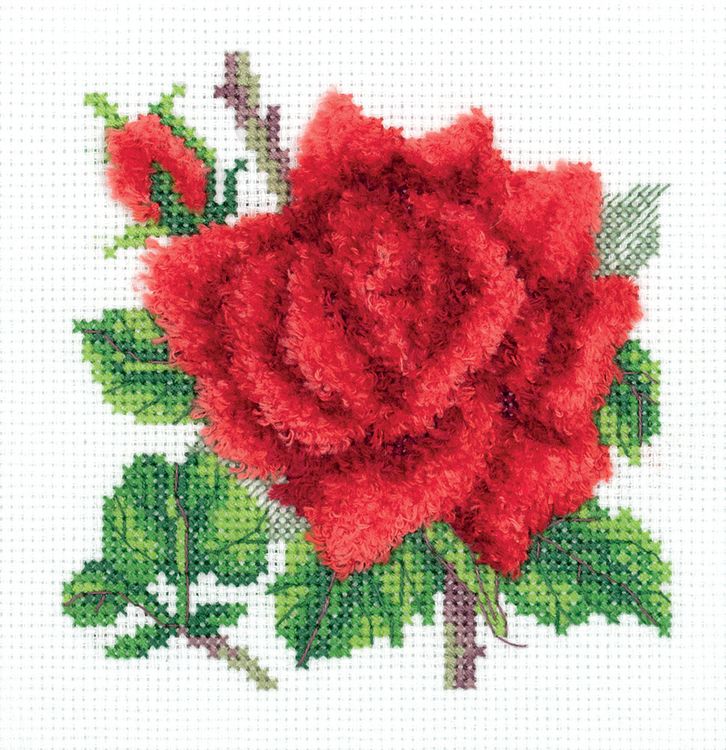 Набор для вышивания «Красная роза»