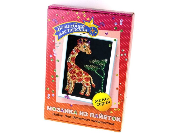 Мозаика из пайеток «Жираф» — картинка 2