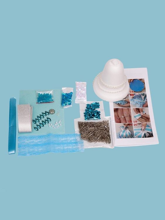 Набор для творчества «Колокольчик новогодний из пайеток», голубой, Волшебная мастерская — картинка 2