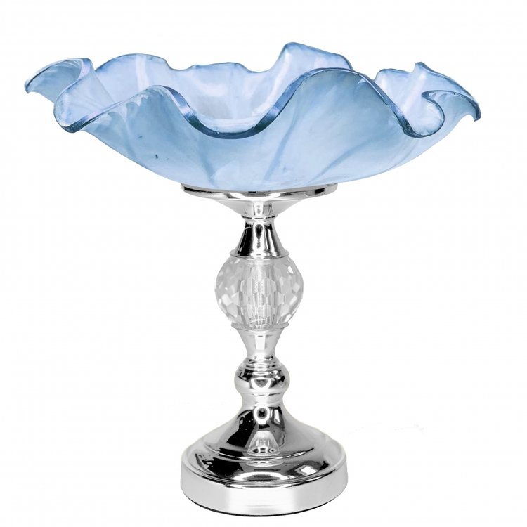 Основание для вазы Афина серебряное, 21 см