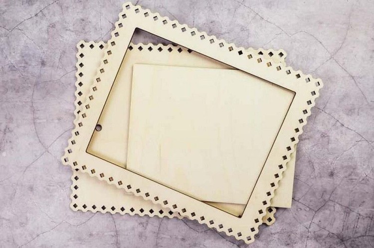 Рамка «Ромбики», средняя, ажурная, 14,5x18,2 см — картинка 2