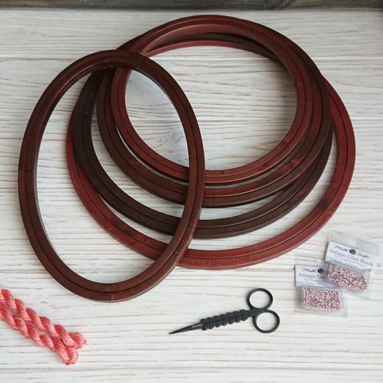 Пяльцы пластиковые без винта, диаметр 26,4 см, h=8 — картинка 4