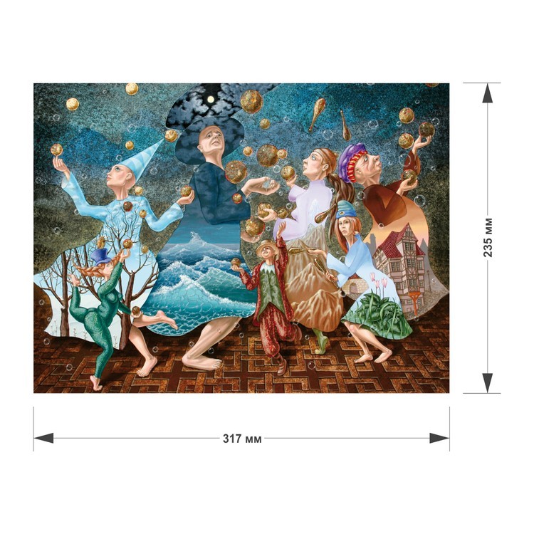 Деревянные пазлы DAVICI «Жонглеры» — картинка 2