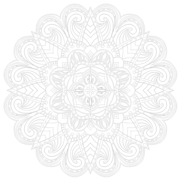 Картина по номерам «Религия, Буддизм: мандала 40x40» — картинка 3