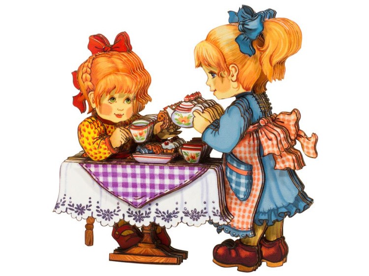 Папертоль «Чаепитие с подружкой» — картинка 2