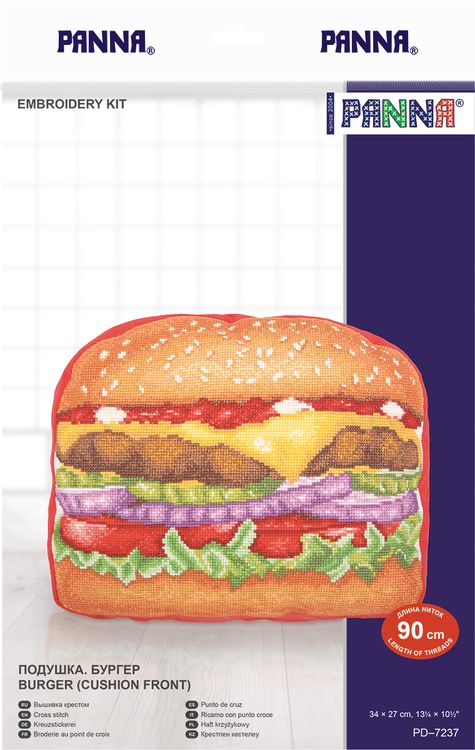 Набор для вышивания «Подушка. Бургер» — картинка 2