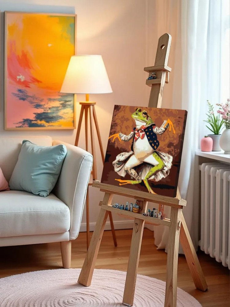 Картина по номерам «Лягушка в костюме» — картинка 9