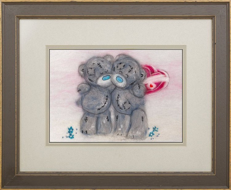 Картина шерстью «Татти Тедди с сердечком» — картинка 2