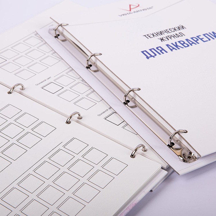 Технический журнал для акварели на кольцах, Vista-Artista — картинка 3