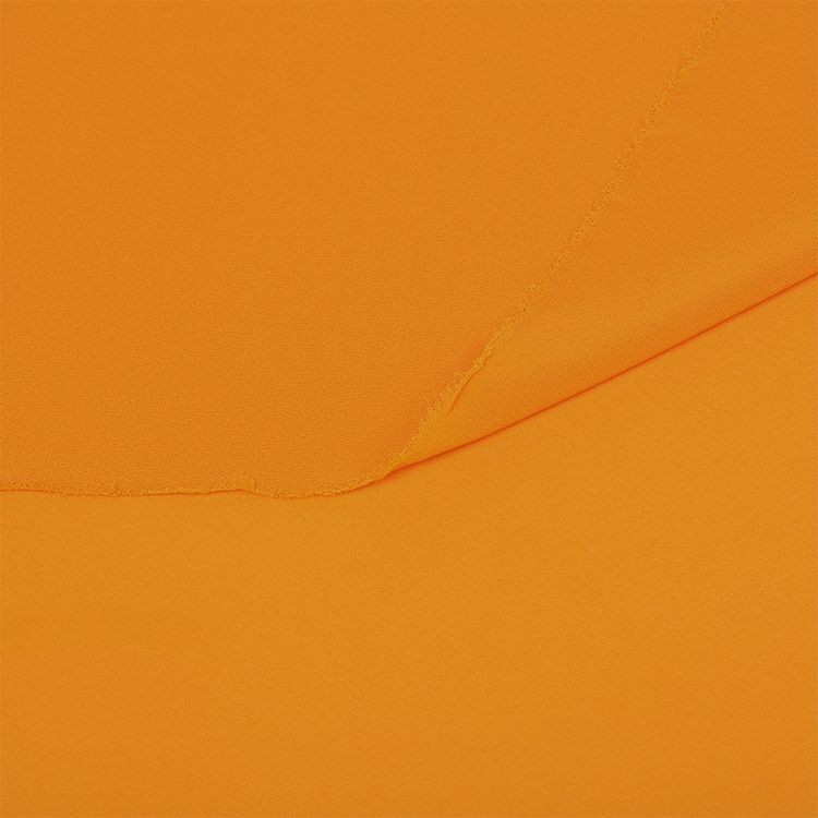 Ткань Креп-шифон, 5 м, ширина 150 см, 105 г/м2, цвет: светло-оранжевый, TBY — картинка 4