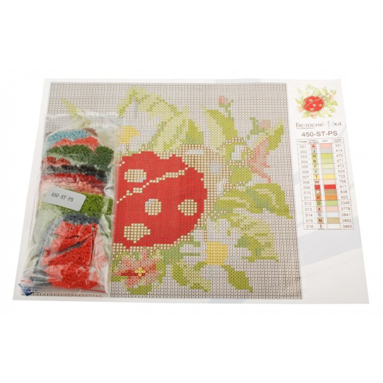 Алмазная вышивка «Божья коровка» — картинка 3