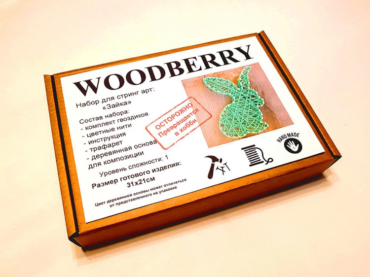 Набор для творчества STRING ART «Кролик» — картинка 3