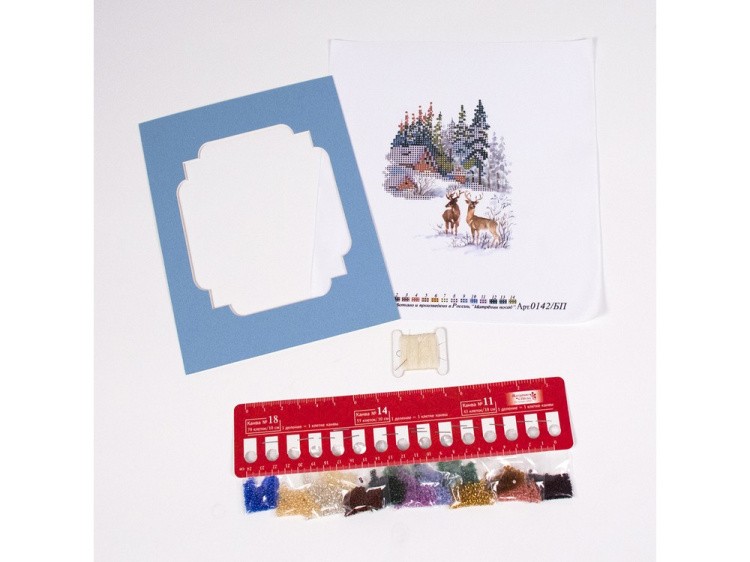 Набор вышивки бисером «Зимние гости» — картинка 3